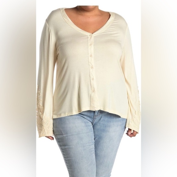 forgotten grace Tops - Button up long sleeve top